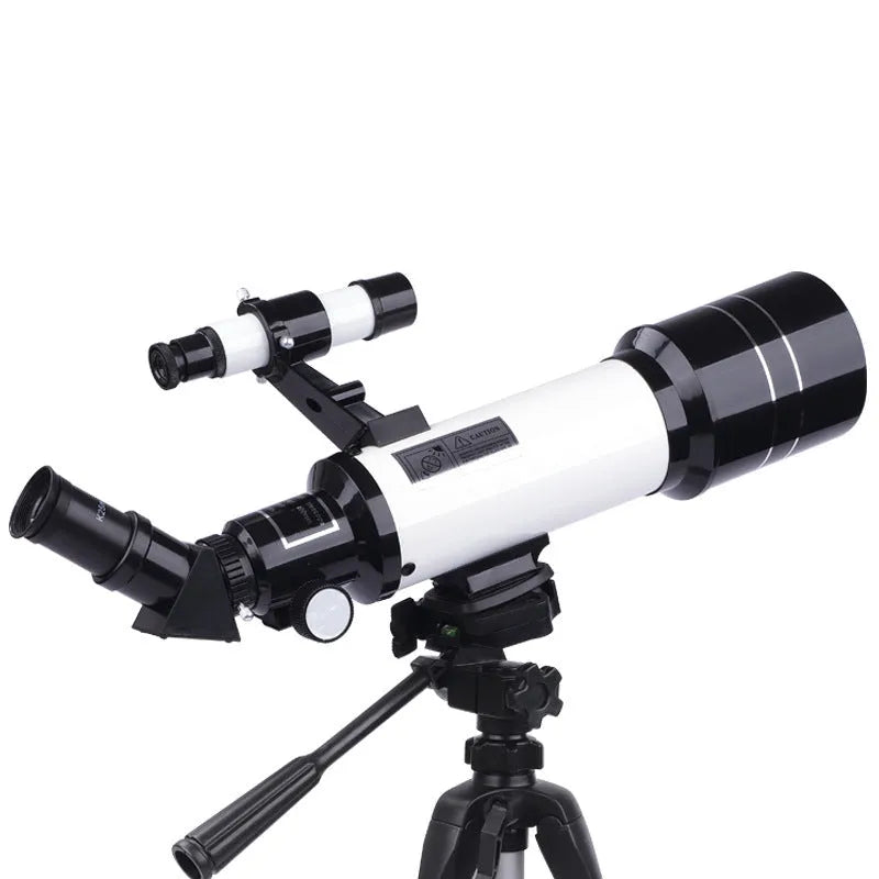 Dark blue monocular astronomical telescope with tripod for children's stargazing