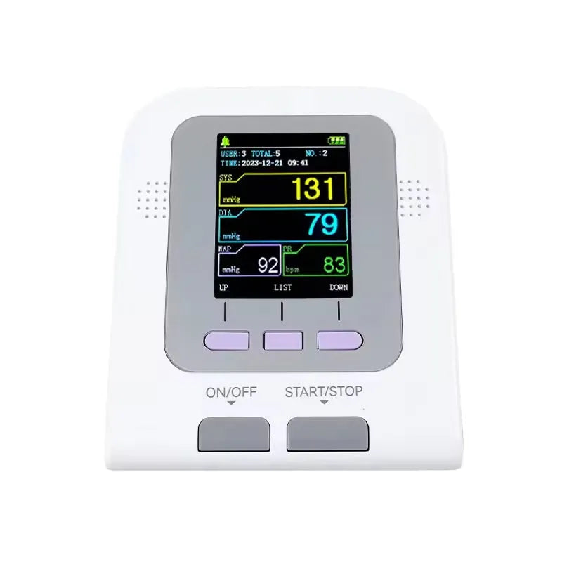 CONTEC08A-VET veterinary digital blood pressure monitor with colour screen and cuff.