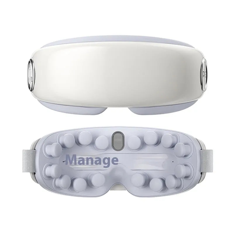 Steam Smart Bluetooth eye compress in purplish grey, green, and ink grey colour options.