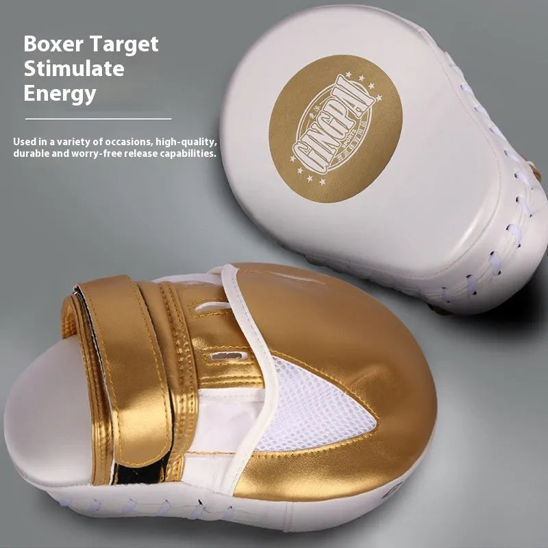Vertical hanging portable Sanda baffle target punch bag for martial arts training in gold or green colour