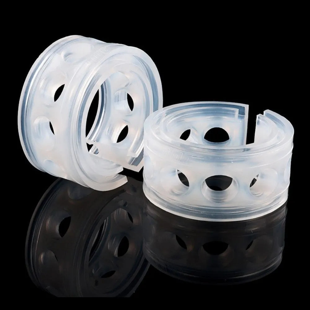 Transparent rubber buffer springs for car suspension with six size options