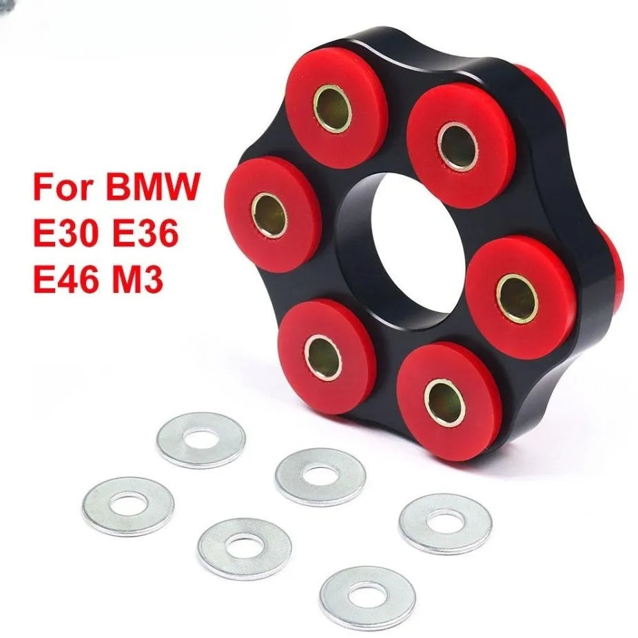 Red polyurethane aluminium BMW drive shaft connecting plate bracket for E46 E36 E30 M3 models