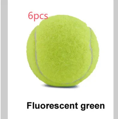 Colourful 6.3cm diameter rubber dog tennis ball toy for bite-resistant play