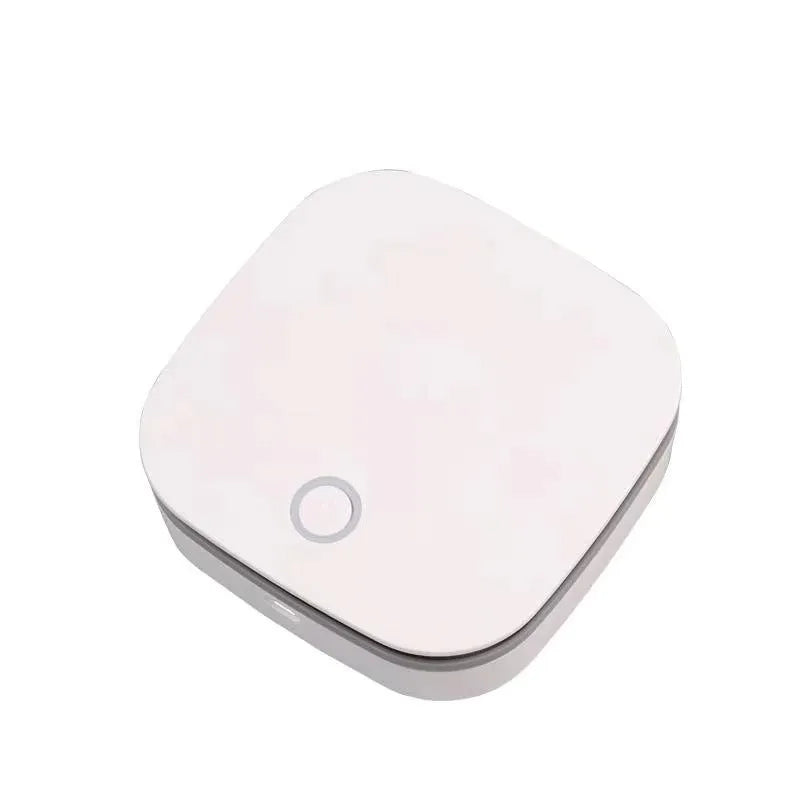 White car air purifier with USB power and negative ion technology for small spaces