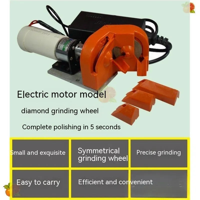 Portable electric grinding drill tool with orange and black sander sets