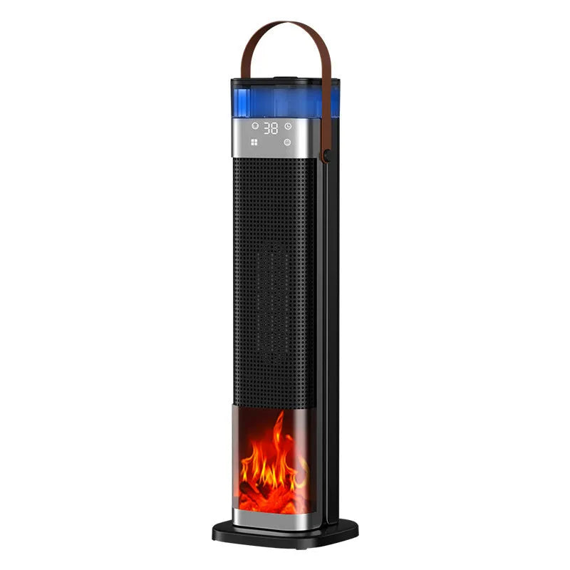 Vertical intelligent heater with humidification and voice control, dimensions 16x16x52.6cm