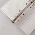 A6 loose-leaf notebook with girl heart character design, 80 sheets, 6-hole punch for student binders
