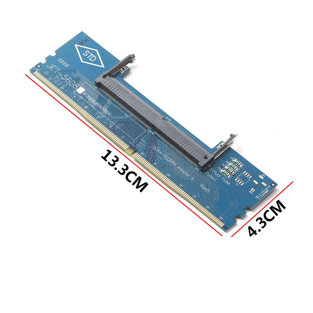 DDR4 laptop to desktop memory adapter card converting SO-DIMM to DIMM with electrostatic bag