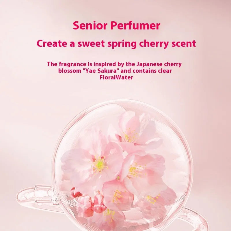 Sakura shampoo conditioner and shower gel wash set 500ml bottle deep cleaning formula