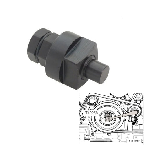 Aodi T40058 crankshaft rotating sleeve timing tool with adapter for engine service