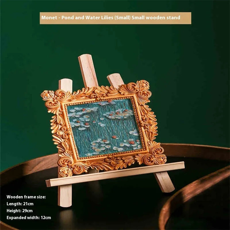 DIY oil painting by numbers kit on epoxy pottery canvas with brushes and paints for Van Gogh Starry Night