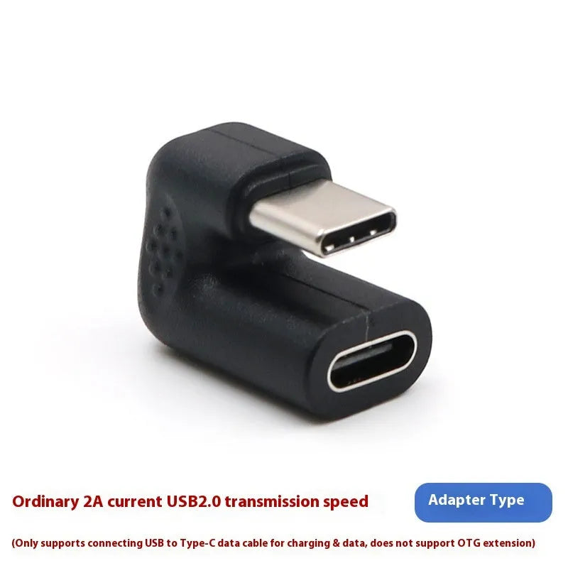 Plastic male to female adapter extension cable with U-bend design for mobile device charging