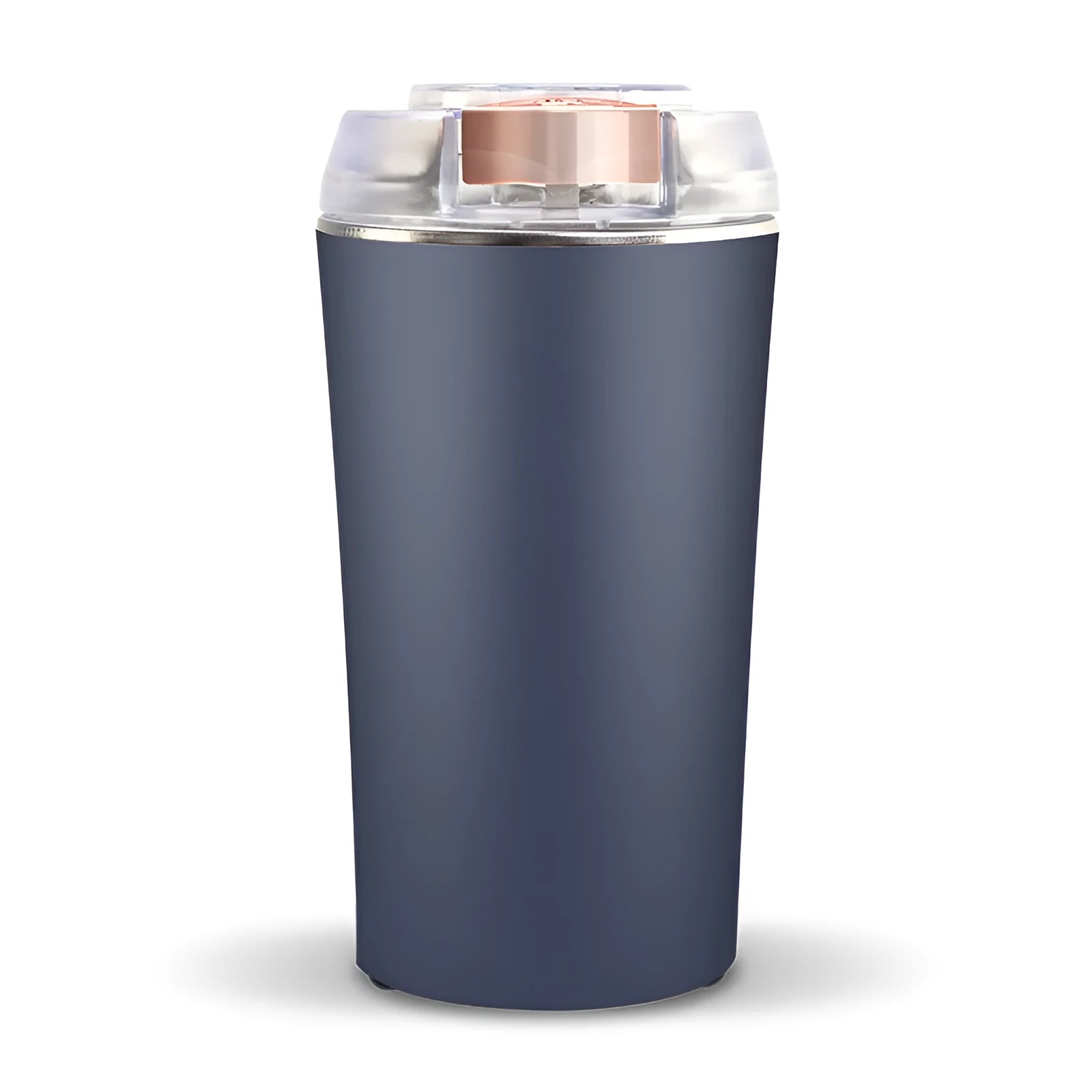 Blue mini electric grain crusher and spice grinder with stainless steel food-grade construction