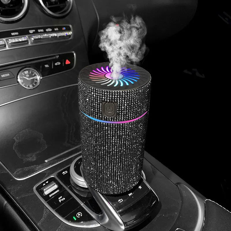 Car mounted air purification humidifier in various colours with USB power connection