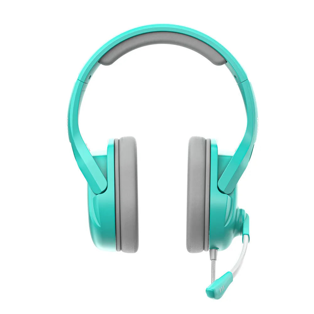 MH86 Esports professional gaming headset in black with over-ear cups, boom microphone, and braided cable.