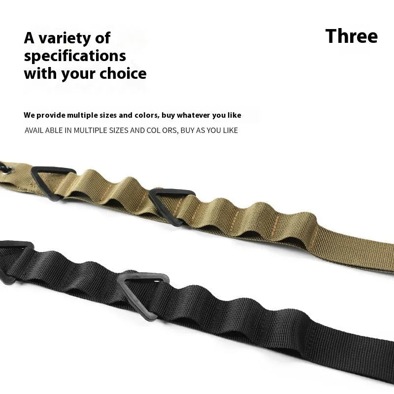 130cm outdoor multifunctional hanging rope clothesline storage belt in black and khaki colours for camping and travel
