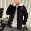 Men's corduroy workwear jacket in loose fit with regular sleeves