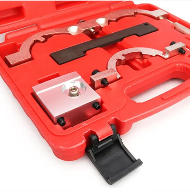 Opel 1.4 Oncla LUJ engine timing tool set with seven chrome-vanadium steel pieces.