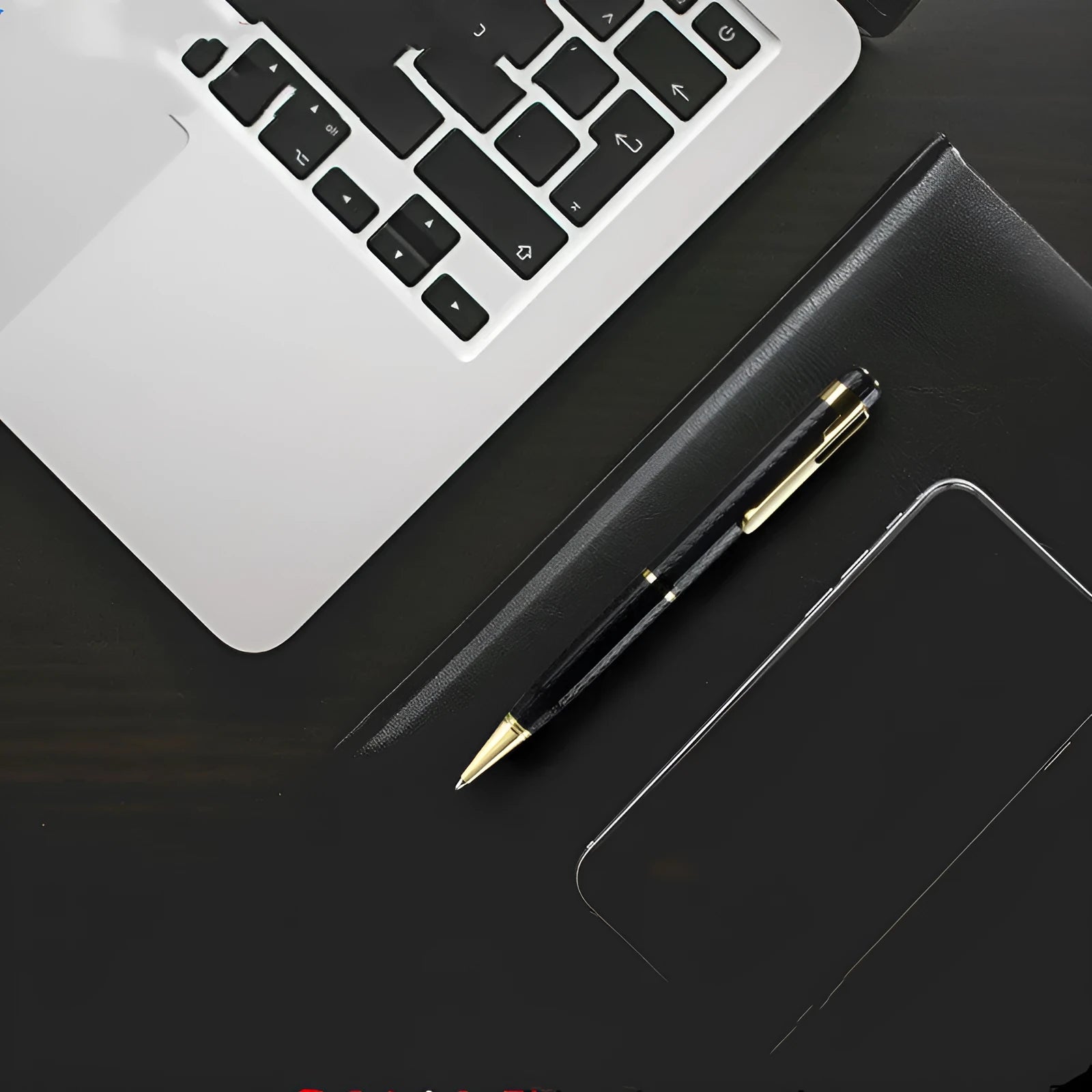Black pen-shaped voice recorder with zinc alloy body measuring 140x17x14mm