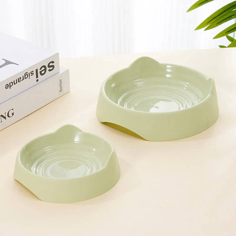 Ceramic dog slow feeder bowl with puzzle maze pattern in blue colour