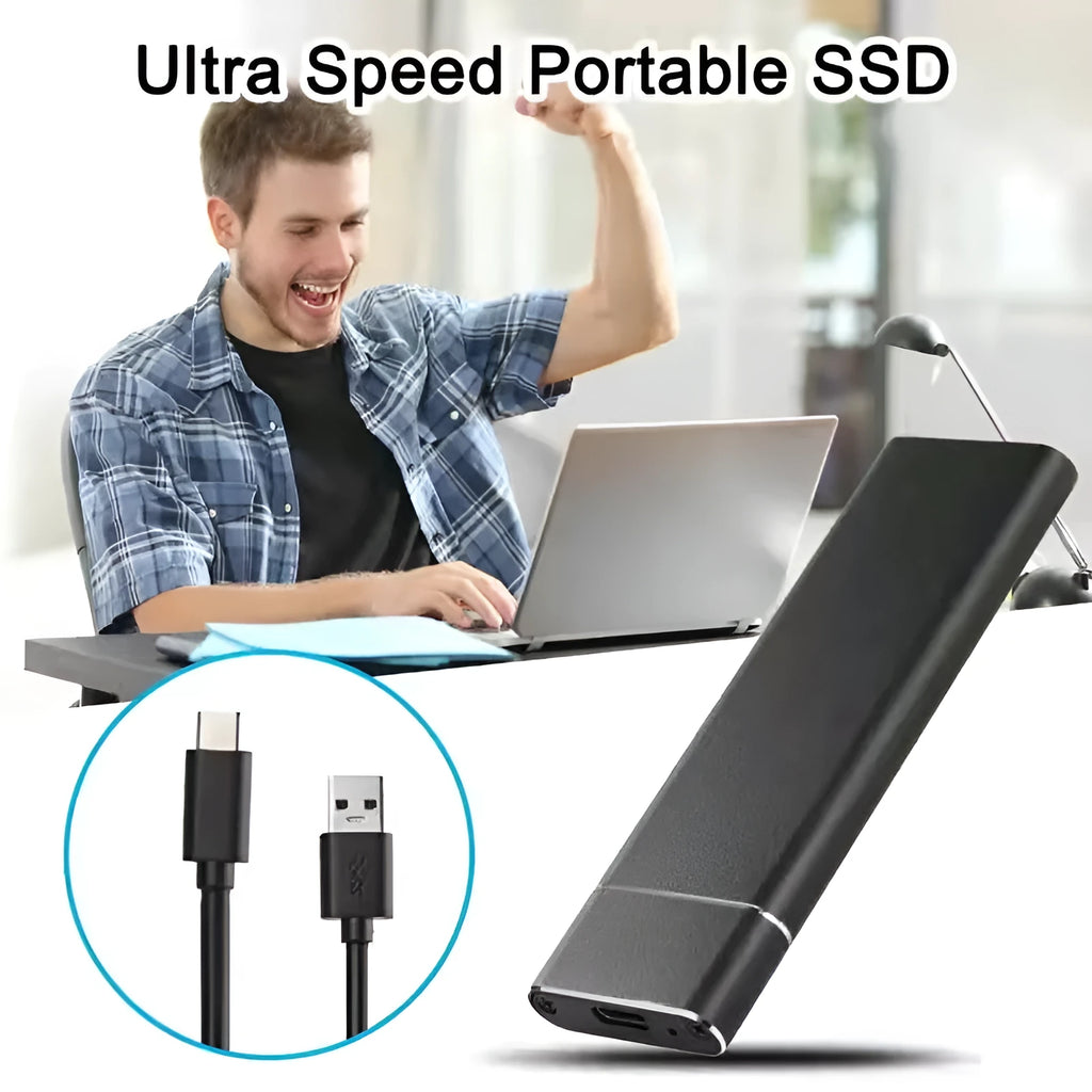 6TB ultra-thin metal mobile hard disk in five colour options with data cable