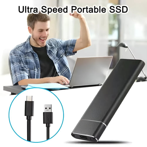 6TB ultra-thin metal mobile hard disk in five colour options with data cable