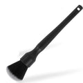 Black car detailing brush with ultra-soft pig hair bristles shown in two sizes: 240mm and 160mm length.