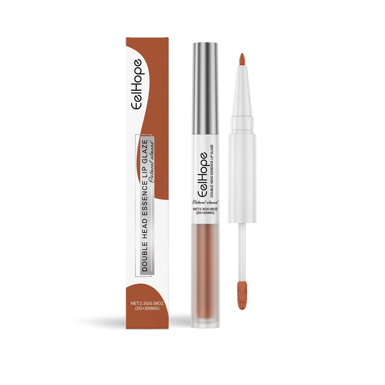 Double-headed lip liner and lacquer pen with three colour variant options