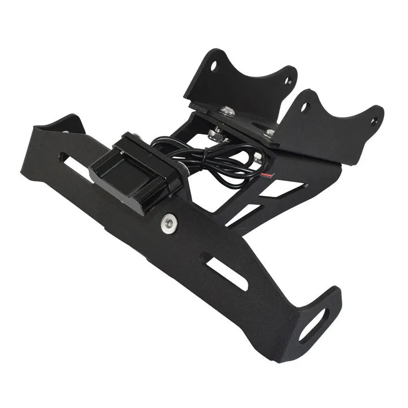 Black aluminium alloy licence plate bracket for Honda motorcycle short tail modifications