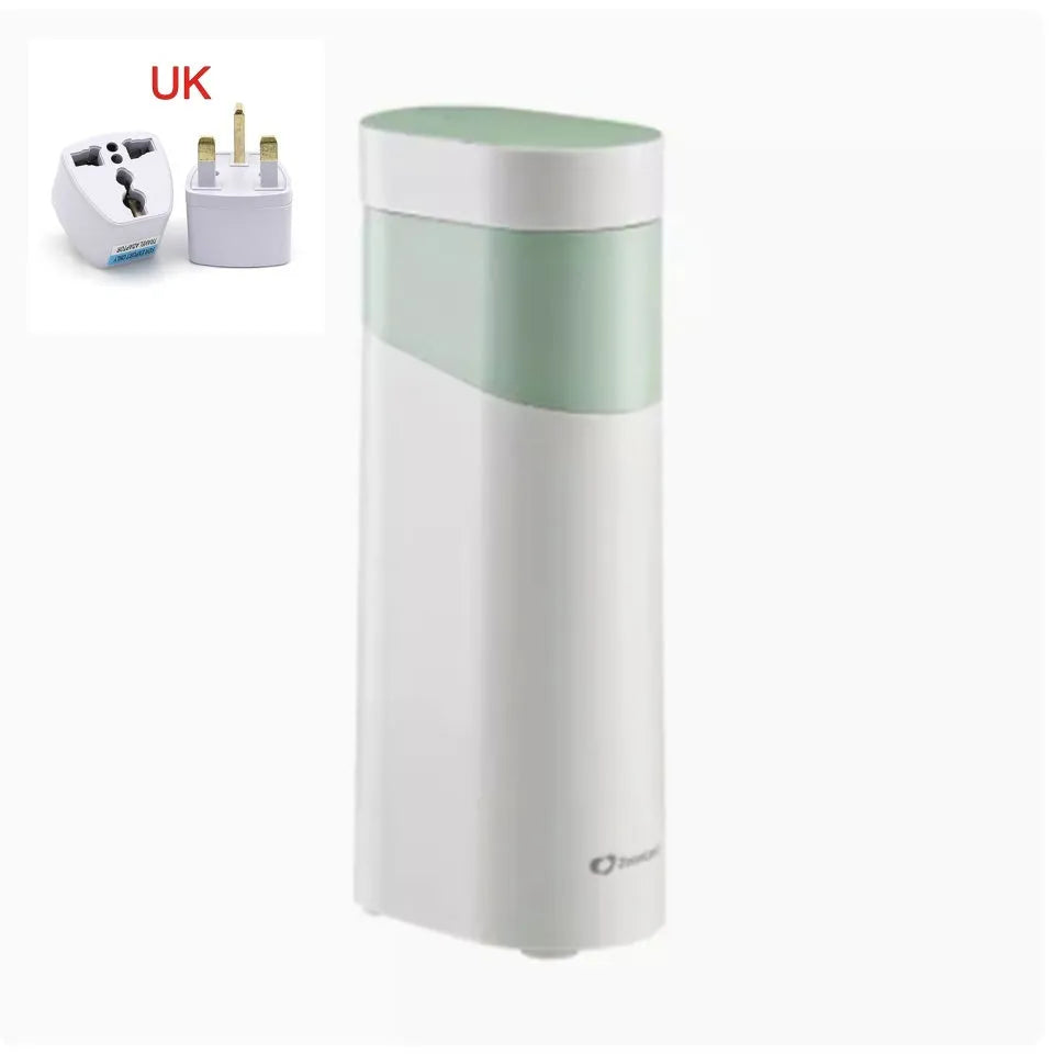 Desktop instant water dispenser with temperature control settings and compact design