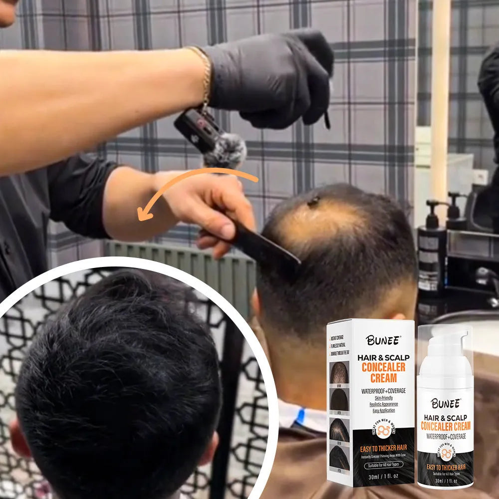 30ml bottle of scalp concealer pomade for covering hair thinning and nourishing the scalp.
