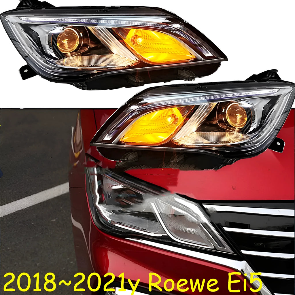 Car headlight assembly with 9-line LED pattern for 2018-2021 vehicle models