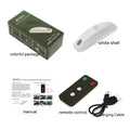 Black remote-controlled car strobe light with wireless remote for anti-collision visibility enhancement