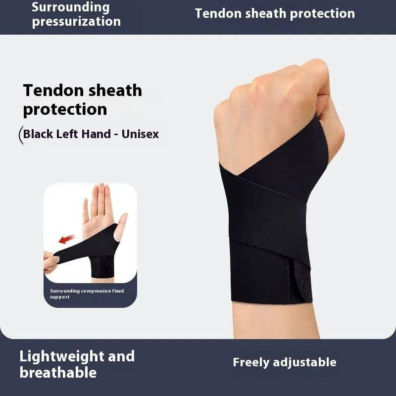 Adjustable athletic wristguard for sports wrist support in black and skin colour options