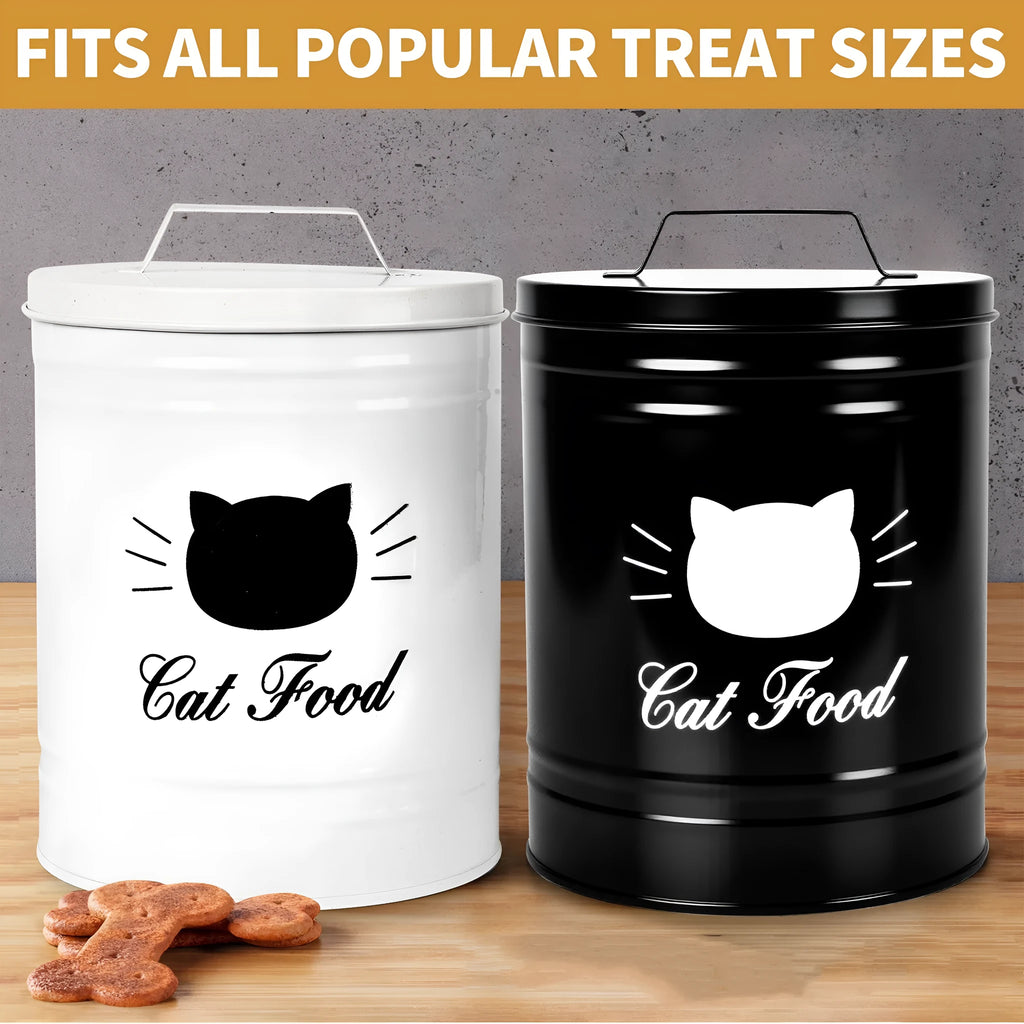 American style round iron sheet storage tin with lid for kitchen pantry organisation