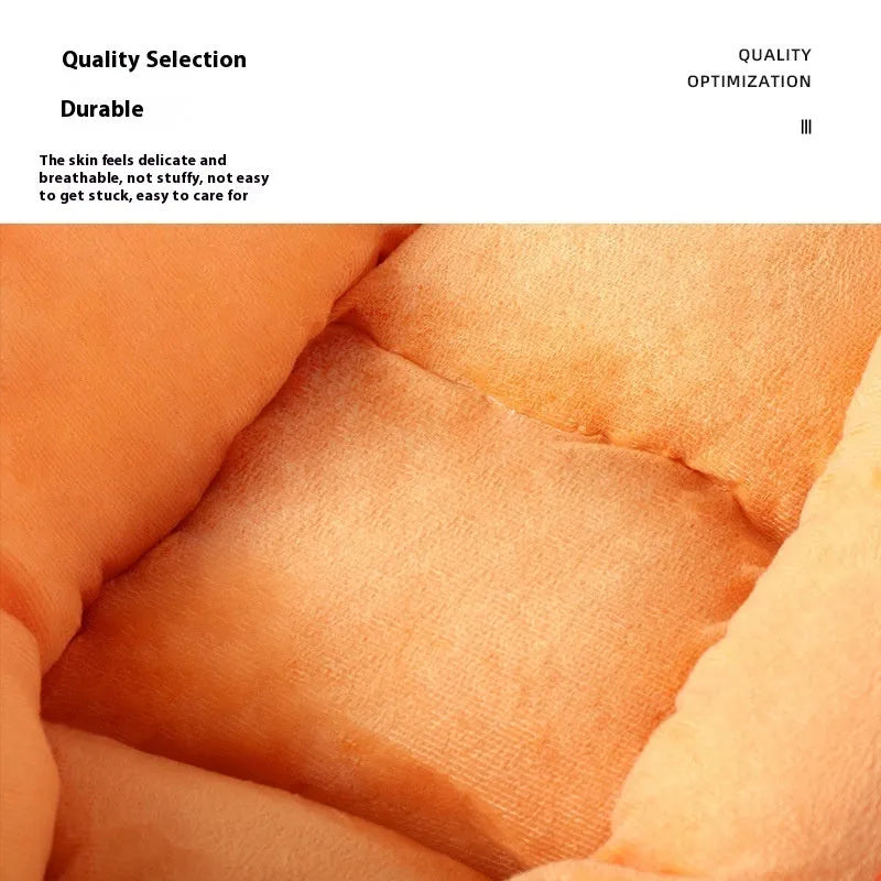 Carrot-themed removable washable cloth dog mattress and cat litter mat in M and L sizes