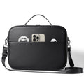 Black superfiber storage box for Apple Vision Pro MR glasses showing interior space.