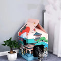 Foldable corrugated paper cat scratching board with Nagoya cat pattern design