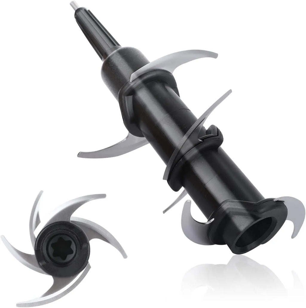 304 stainless steel replacement juicer blade set and knife seat accessory for six-stack models.