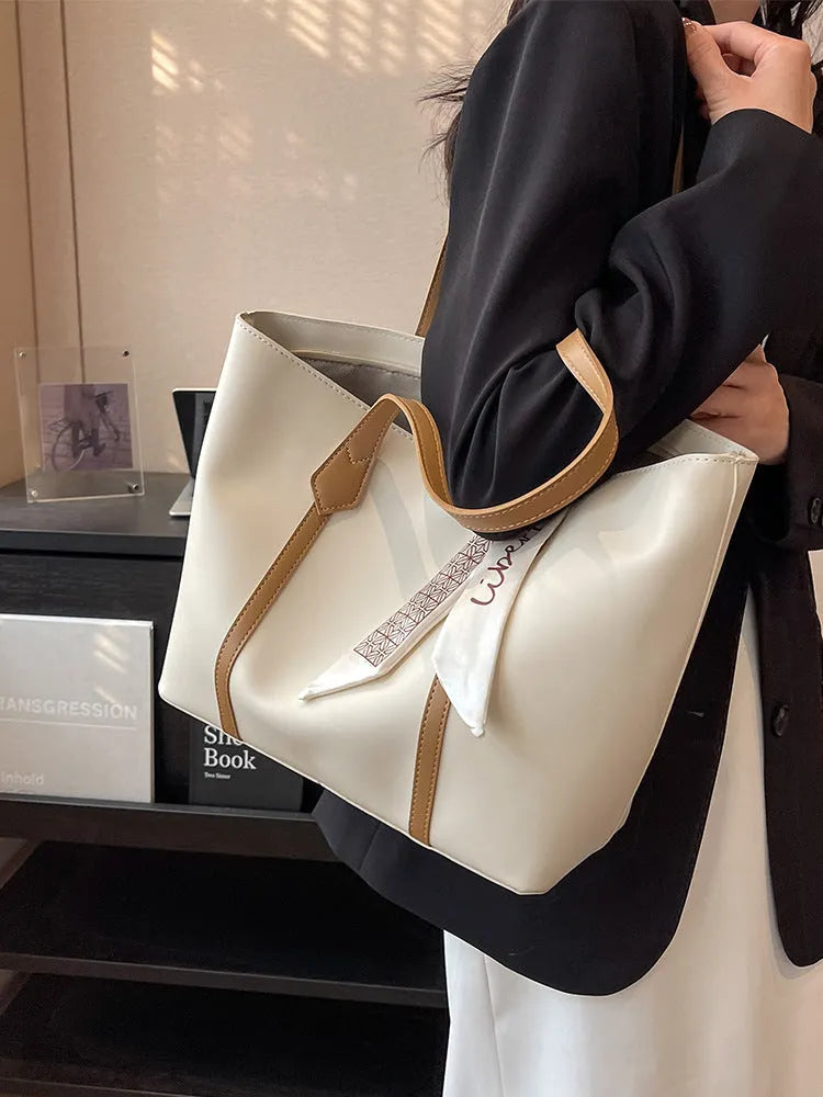 Large casual bucket tote bag with crossbody strap in multiple colour options