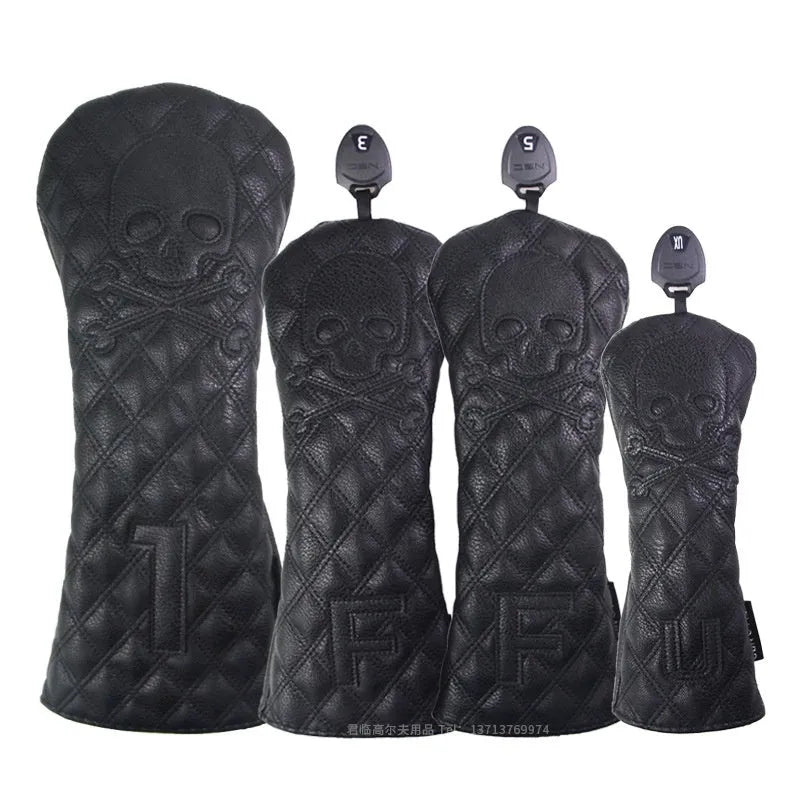 Black and white golf waterproof wooden pole protective cover for sports equipment
