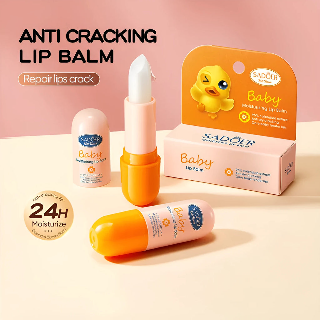 Anti-chapped moisturising lipstick in a choice of hyaluronic acid, vitamin E, UV protection, and flavoured variants