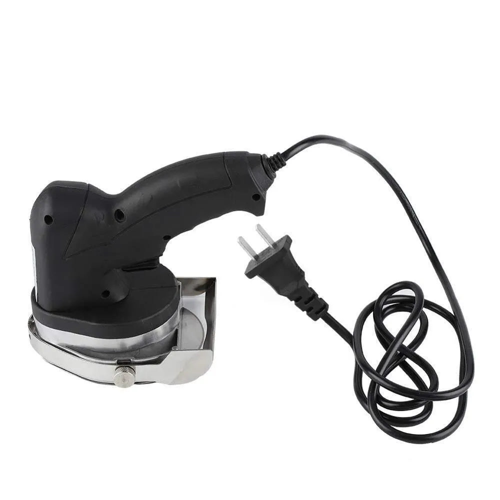 Black electric meat cleaver machine with EU plug for chopping meat