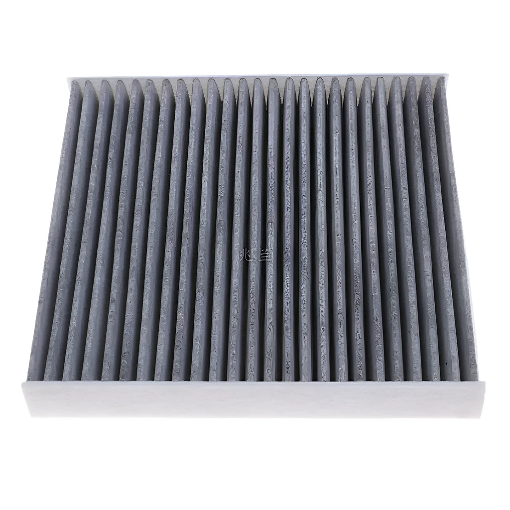 Grey air conditioning filter element for Geely cars, dimensions 215x210x30mm
