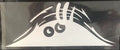 Self-adhesive body stickers showing four designs: black smiley, black angry, white smiley and colourful smiley faces