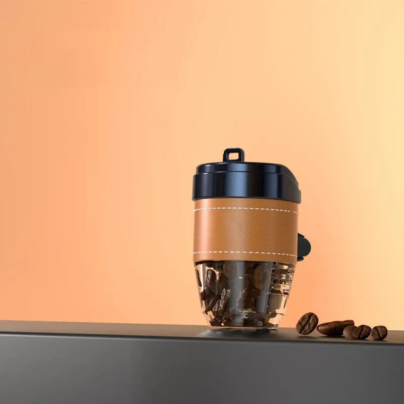 Coffee cup shaped solid car air freshener in choice of colours for vehicle odour removal