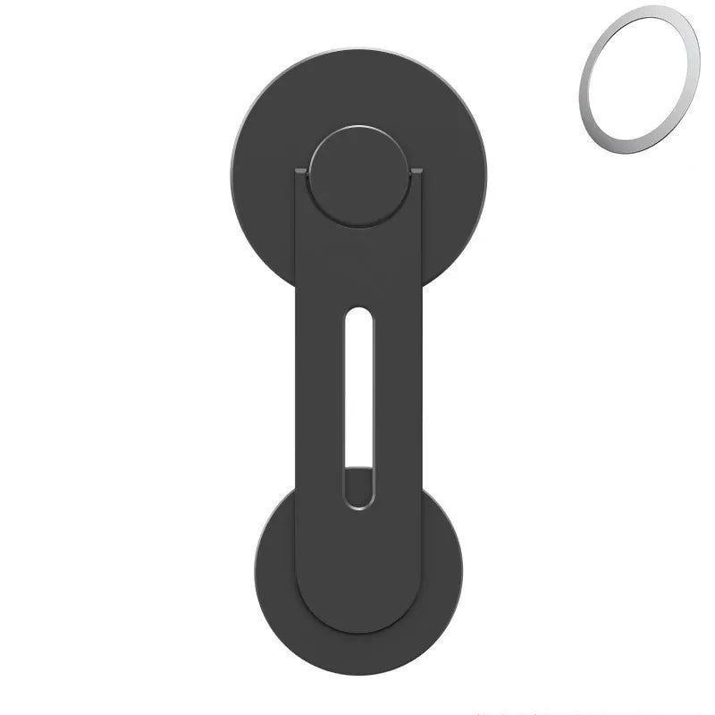 Aluminium alloy magnetic phone holder for Tesla suspension screen with 180-degree flip mechanism