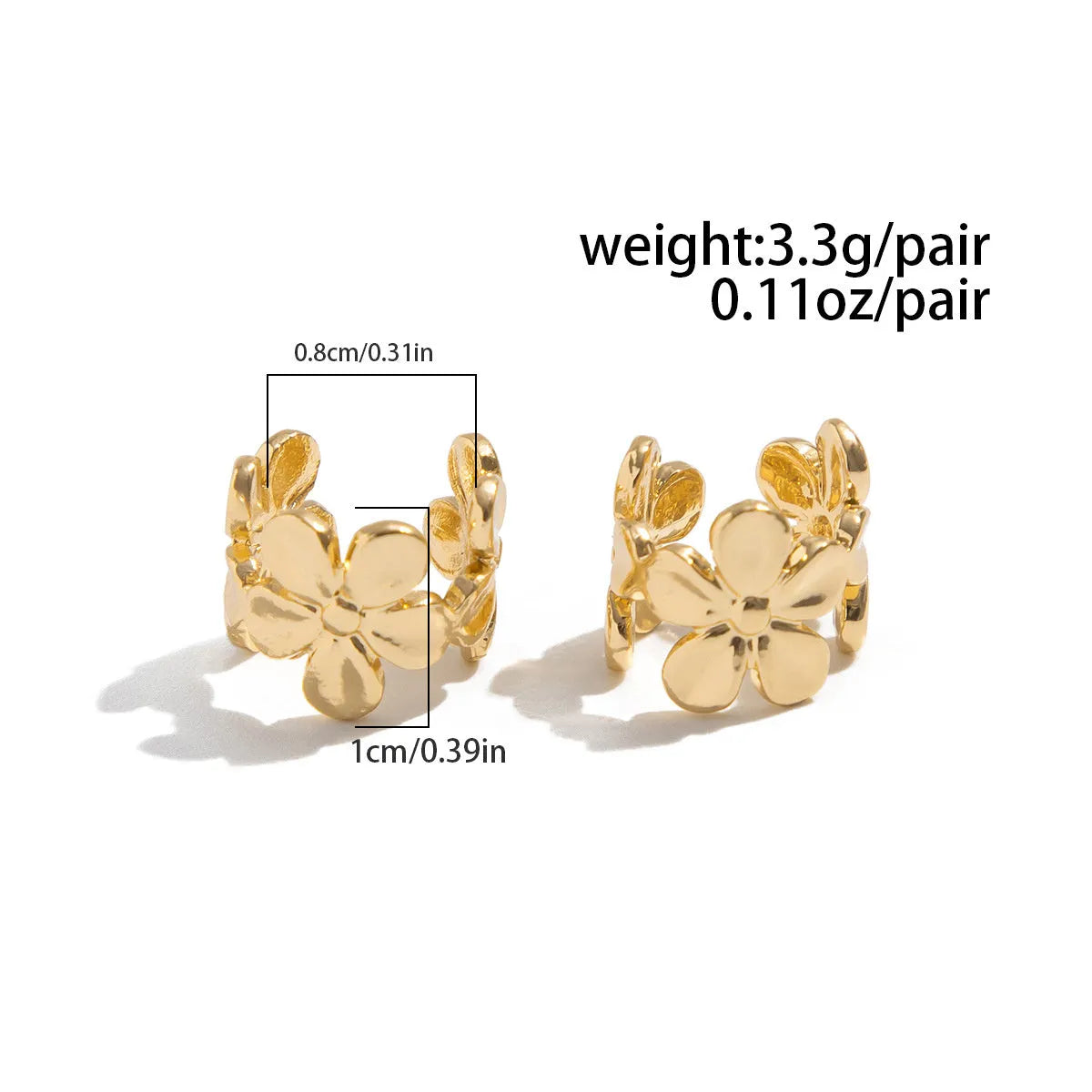 Gold starfish and scallop drop earrings with conch details for women's beach jewellery