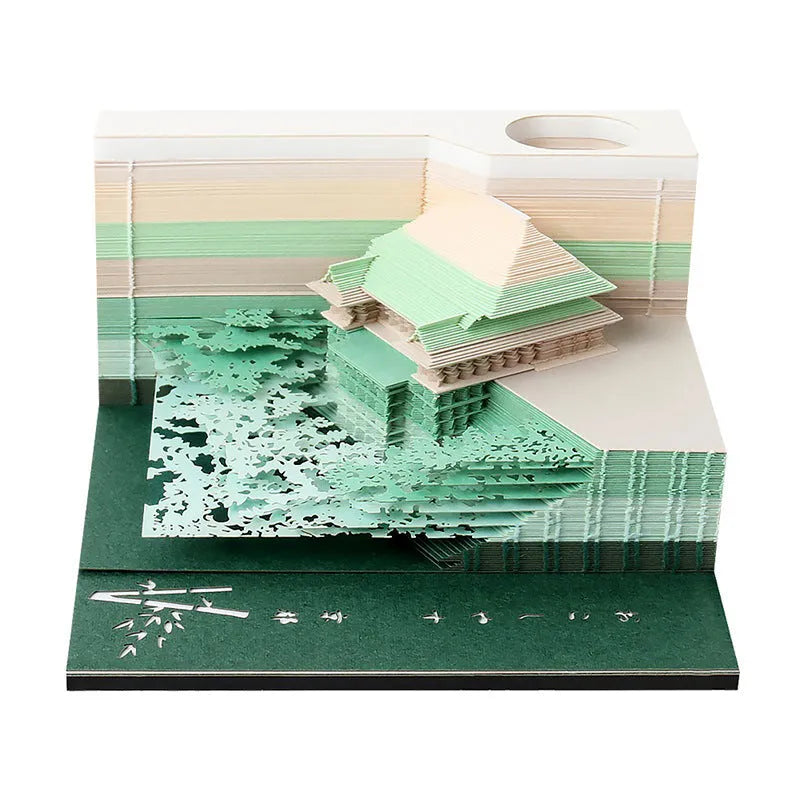One Piece anime sticky notes pad showing cartoon architecture design on 80x45mm craft paper