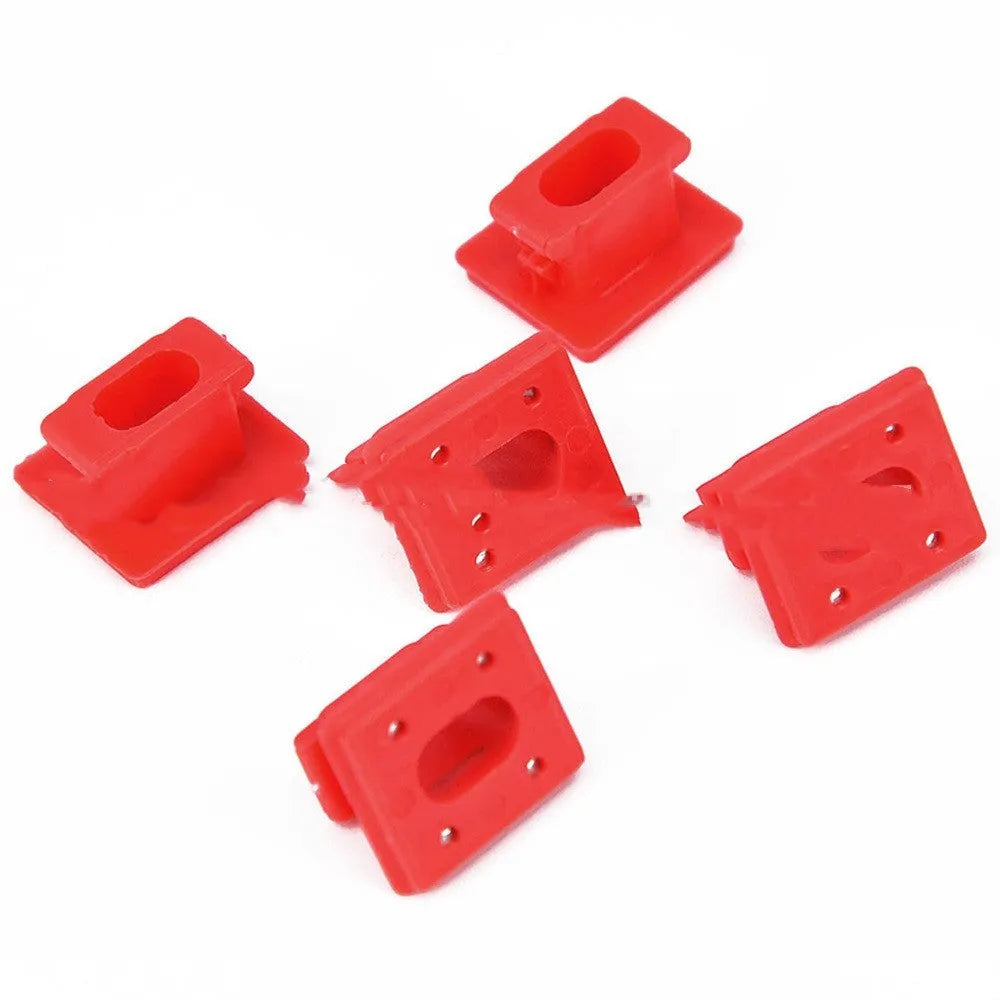 Plastic snap clips for BMW interior door and walnut trim panel fastener replacement.